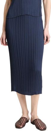 Vince Pleated Straight Pull On Skirt