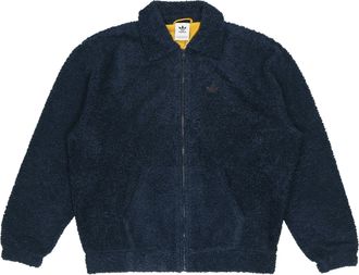 adidas originals Embroidered Logo lapel lambs wool Sports Jacket Navy Blue GD3532