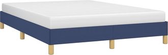 vidaXL Cama Sin Colch&oacute;n Tela Azul 140x200 Cm Vidaxl