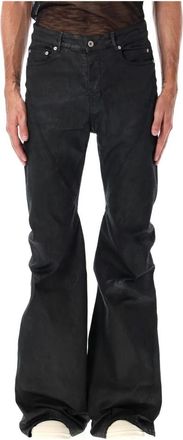 Rick Owens Zwarte Bootcut Jeans Aw 25 - Heren - Flared Jeans - Zwart - W36 - Katoen - Jeans