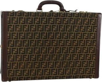 Fendi Pre-owned Weekend Bags, female, Brown, Size: ONE SIZE Pre-owned Trunk Bag