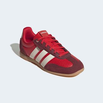 adidas Sneaker ADIDAS SPORTSWEAR BARREDA LO, Damen, Gr. 38,5, better scarlet, sanftes wei&szlig;, gum 3, Synthetik, Schuhe Sneaker