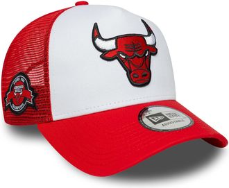 New Era Chicago Bulls A-Frame Trucker Cap Red