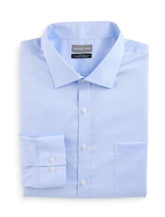 Michael Kors Big & Tall Tonal Print Dress Shirt in Light Blue at Nordstrom, Size 18.5 - 36