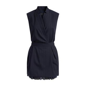 Pinko Pinko, Kleedjes, Dames, Blauw, XS, Wol, Lievito Short Dress