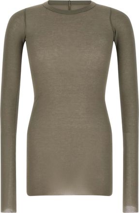 Rick Owens Olive Crew Neck T-Shirt