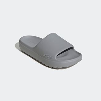 adidas Badesandale ADIDAS SPORTSWEAR LUMIA ADILETTE, Damen, Gr. 40,5, silber (silber metallic, silber metallic, silber metallic), Synthetik, Schuhe Badesanda