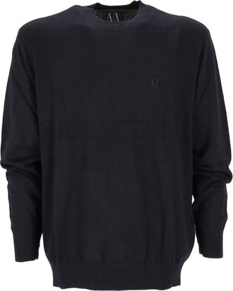 A|X Armani Exchange Stijlvol Ub 101 Shirt - Heren - Ronde hals truien - Blauw - 2XL - Truien & Vesten