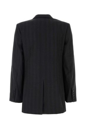 Isabel Marant Virgin Wool Double-Breasted Blazer - Black