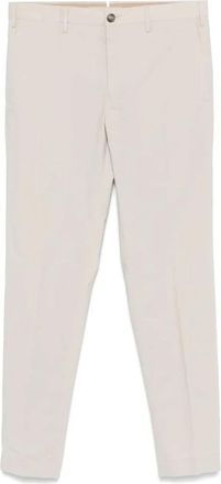 Incotex Grijze Broek met Verborgen Sluiting - Heren - Chinos - Grijs - 3XL - Broeken