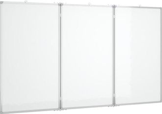 vidaXL Vidaxl - Pizarra magnética plegable aluminio 120x100x1,7 cm