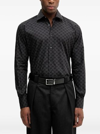 Karl Lagerfeld pattern shirt - Nero