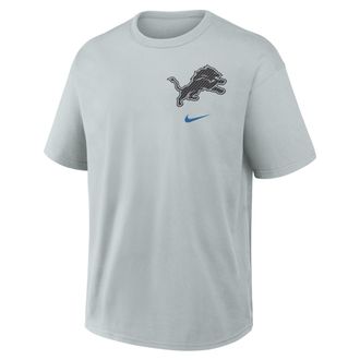 Nike Detroit Lions Rivalries Collection Max90 Nike Mens NFL T-Shirt in Grey | 04T607R9J-2JW