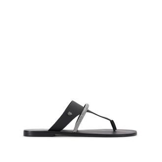 Kurt Geiger Womens Leather Strand Braid Sandals - Black - Size UK 5