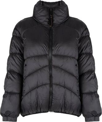 Silvian Heach Gewatteerde Jas - Dames - Jassen - Zwart - Maat: XS Leer
