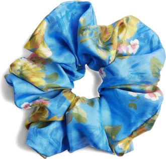 La DoubleJ Elastico per capelli Giga a fiori - Blu