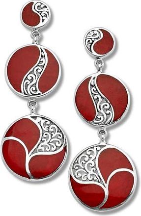 Samuel B. Graduated Drop Earrings in Red at Nordstrom Rack