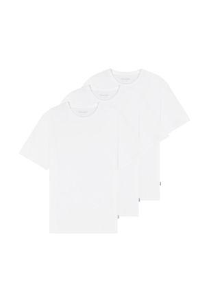 Wrangler T-Shirt WRANGLER 3_PACK_TEE, Herren, Gr. 4XL, weiss (wei&szlig;), Jersey, Obermaterial: 100% Baumwolle, unifarben, regular fit taillenbedeckt, Rundhals, Shi