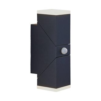 Lindby Lindby - L&aacute;mpara De Pared Led Exterior sally En Negro Aluminio
