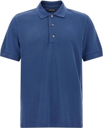 Tom Ford Heren, Tops, Blauw, Maat: 2XL Katoen