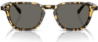 Oliver Peoples Emryn 50mm Pillow Sunglasses in Tokyo Tortoise /Carbon Grey at Nordstrom