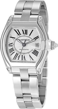 Cartier Pre-owned Cartier Roadster Silver Dial Mens Watch W62025V3
