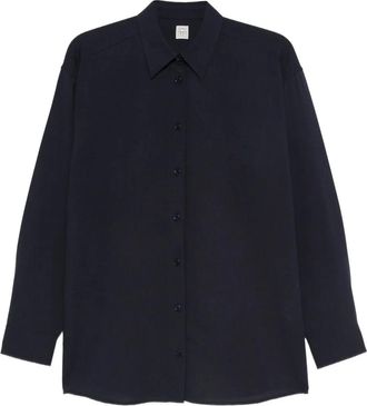 Toteme Classic Fluid blouse - Blauw