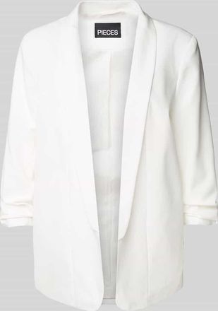 Pieces Regular Fit Longblazer mit Viskose-Anteil Modell BOSELLA in Weiss, Gr&ouml;&szlig;e S