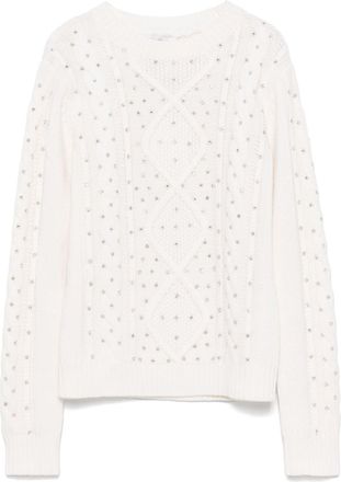 Max Mara Onde sweater - women - Cashmere/Wool - L - White