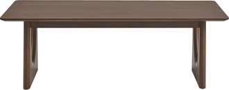 Miliboo Mesa De Centro De Dise&ntilde;o Rectangular De Madera Oscura Nogal L120 Cm Kuala