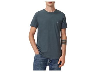 AllSaints Tonic Short Sleeve Crew Mens Clothing Sunil Blue : LG, Cotton
