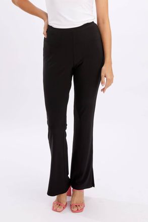 Frank Lyman Design Mid-Rise Casual Trousers In Black