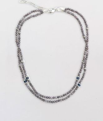 By Lilla Slate Necklace in Grey at Nordstrom, Size 20