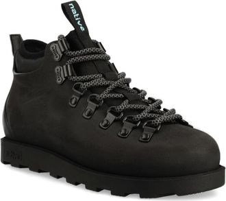 Native Fitzsimmons Citylite lace-up boots - women - Synthetic Rubber/Polyurethane/Fabric - 46.5 - Black