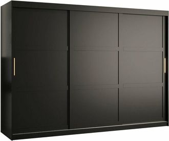 Mirjan24 Mobilier1 - Armario Ferfere 102, Negro, 200x250x62cm, Puertas De Armario: Correderas, N&uacute;mero De Estantes: 0