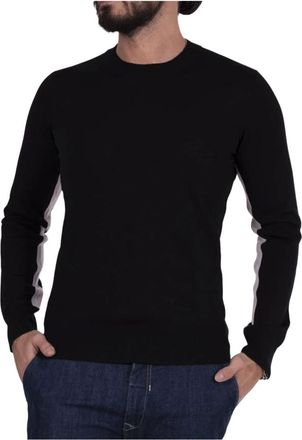 Paolo Pecora Truien & Vesten, Heren, Zwart, 2Xl, Wol, Trui met ronde hals