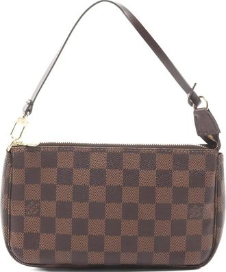 Louis Vuitton Borsa a spalla a quadri - Marrone