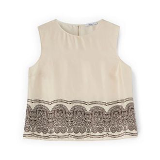 Motivi Dames, Tops, Beige, Maat: XS Satijn