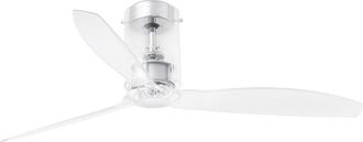 Faro Barcelona Ventilador sin luz pc transparente 128x128x29 cm
