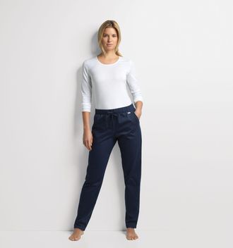 Isa Loungehose ISA BODYWEAR Hose lang, Damen, Gr. XL, N-Gr, dunkelblau, Obermaterial: 100% Baumwolle CO., Hosen Loungehose