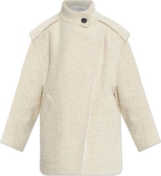 Iro Jas Pavina - Dames - Mantel - Beige - S - Wol - Jassen