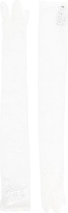 Giuseppe Di Morabito Guanti a fiori - Bianco