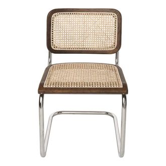 Vintahome Silla De Comedor De Rat&aacute;n nogal