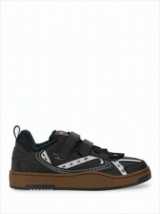 Diesel Low-Top Black Sneakers With Velcro Straps