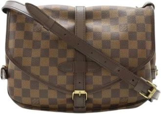 Louis Vuitton Pre-owned Cross Body Bags, female, Brown, Size: ONE SIZE Pre-owned Vintage Canvas Cross Body Bag