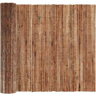 vidaXL Valla De Corteza Marr&oacute;n 400 X 125cm Corteza Vidaxl