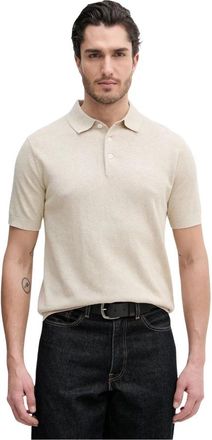 Barbour Muston Linnen Blend Polo - Heren - Polos - Beige - M - Linnen - Tops
