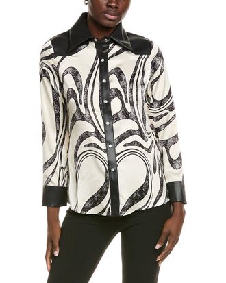 Gracia Pearl Snap Blouse