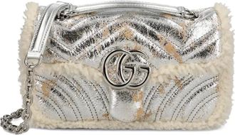 Gucci GG Marmont kleine schoudertas - Zilver