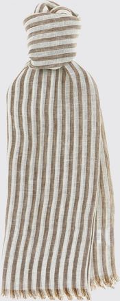 Brunello Cucinelli Sciarpa in lino a righe